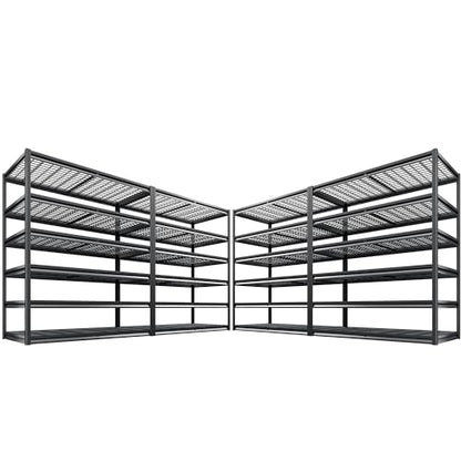 3500LBS Garage Shelving (6-Tier,55" W x 26" D x 84" H)