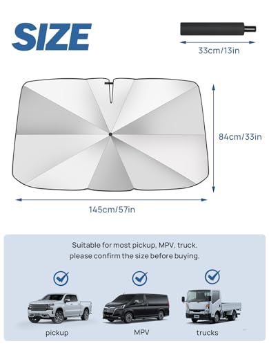 Windshield Sun Shade Umbrella (57''*33'' (standard))