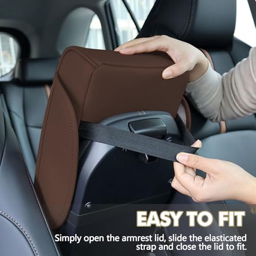 Car Center Console Cover (Coffee)