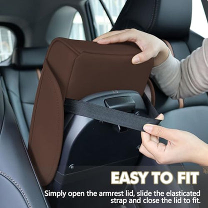 Car Center Console Cover (Coffee)