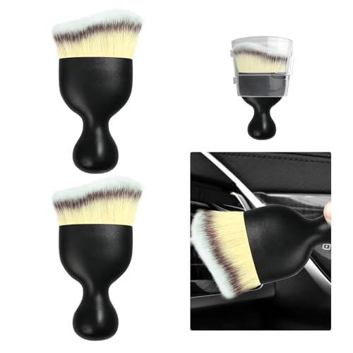 2 PCS Car Detailing Brush (Beige / 2 PCS)