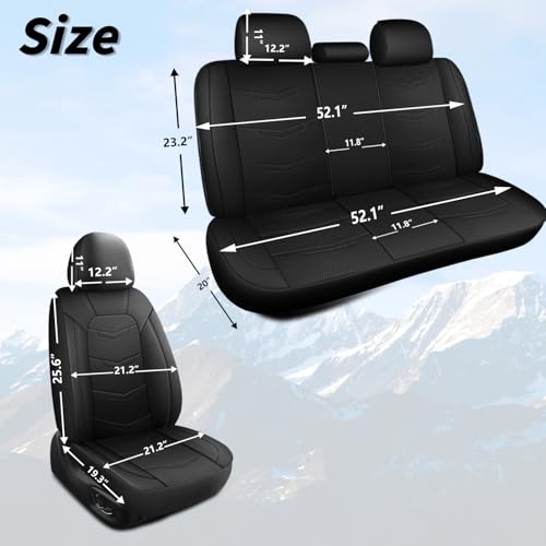 Front Car Seat Cover (N2 Black / Front Seat)