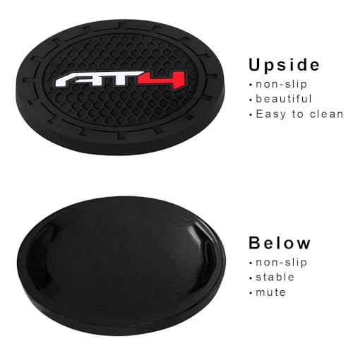Car Cup Holder Coaster for GMC AT4 (Black-02)