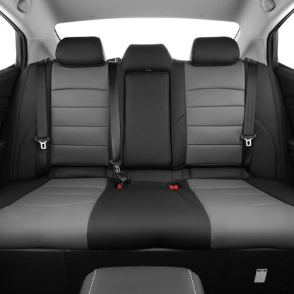 Camry Car Seat Covers Custom for Toyota 2025 2026 Camry (Leatherette(Black/Gray) / 2025-2026 Camry Hybrid (XLE/XSE))