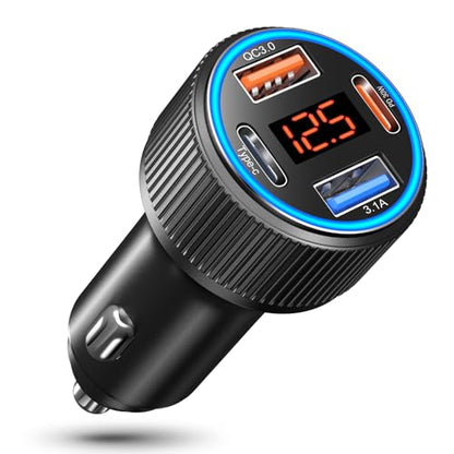 USB C Car Charger (Black / 1-Pack)