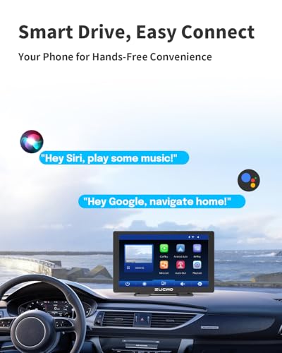 9 Inch Wireless CarPlay Screen for Car (Black / 9inch)