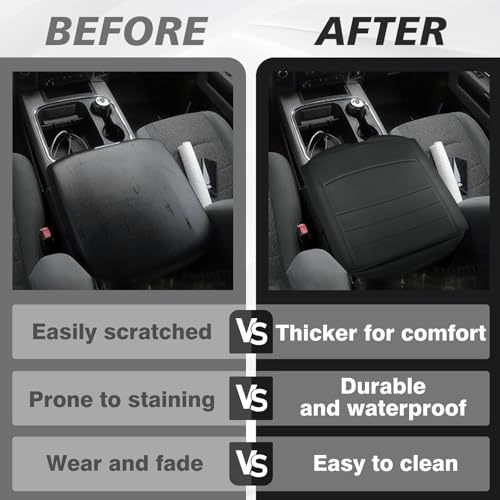 Armrest Cover for Ram1500 (3) 13-18 |Ram1500/2500/3500| Bucket Seat, +Thick)
