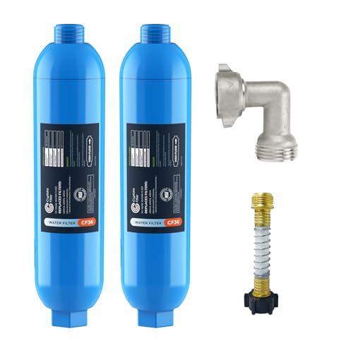RV Marine Inline Filter with 1 Flexible Hose 2 (2 Count(Pack of 1))