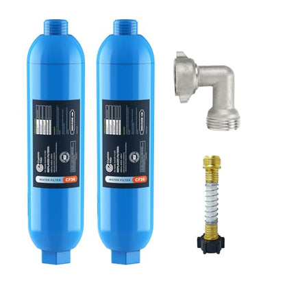 RV Marine Inline Filter with 1 Flexible Hose 2 (2 Count(Pack of 1))