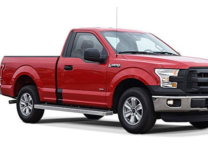 iBoard W2W 6in Running Boards for F150 F250 F350 Regular Cab 6.5ft Bed (Stainless Steel Polished / W2W 6.5ft Bed - 6")