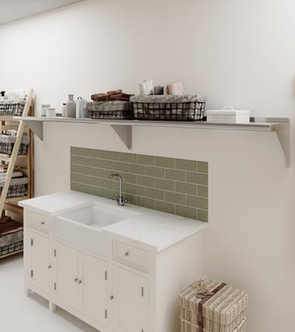 12 in. x 96 in. Stainless Steel Wall Mount Shelf (12 in. x 96 in.)