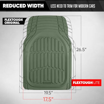 Green Rubber Car Mats Full Set (Full Set Lite (Sedan, Compact) / Green)