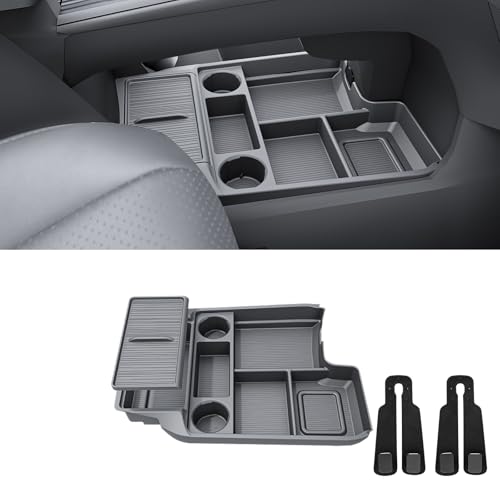 Center Console Tray Organizer for Toyota Sienna 2021 (Gray)