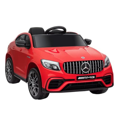 12V Toddler Ride On Car Mercedes Benz AMG GLC63S Coupe 2 Speed Red (Red)