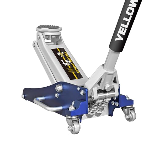 Floor Jack 1.5 Ton Hydraulic Low Profile Aluminum and Steel Car Jack Lightweight Service Jack with Quick Lift Dual Pump (Aluminum & Steel / 1.5T low profile dual pump)