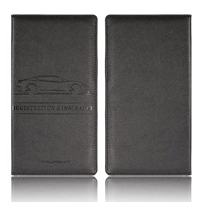 Car Registration & Insurance Card Holder (Black)