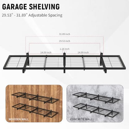 2 Pack Garage Wall Shelves (A-2 PACK)