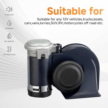 Air Horn 12v Loud Train Horn kit for Car Truck Horn with Wire Harness
