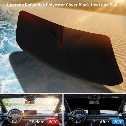Windshield Sun Shades Custom Fit for Toyota Camry 2007 (Fit for Toyota Camry 2007-2017)