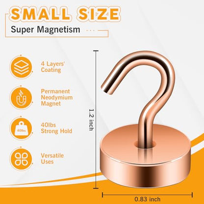 Magnetic Hooks Steel Tube Design for Cruise (Bronze / 40lb Magnetic Hooks)
