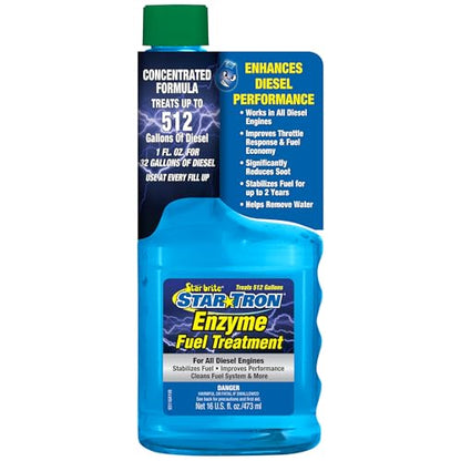 Star TRON Enzyme Fuel Treatment (16 Oz Treats 512 Gallons)