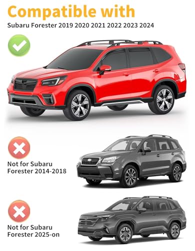 in Channel Window Visors Rain Guards for Subaru Forester 2019 (Fit for 2019-2024 Forester)