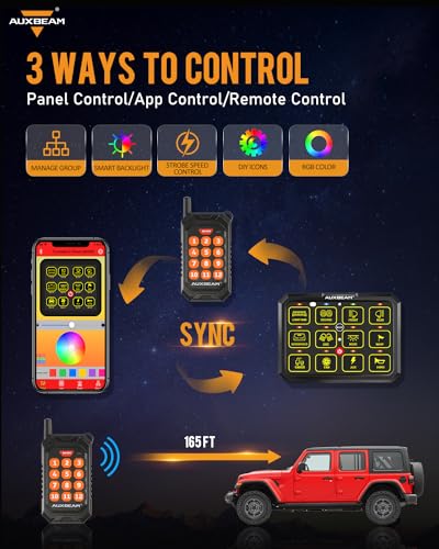 12 Gang Switch Panel Bluetooth RGB AC (12 Gang Remote Bluetooth Panel)