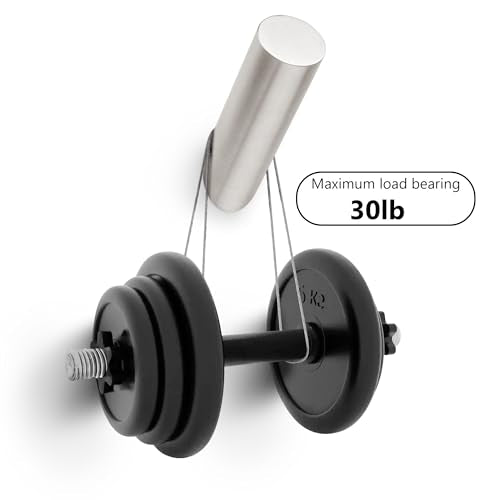 Towel Hooks Brushed Nickel SUS 304 (Brushed Nickel-Round / 4 Pack)