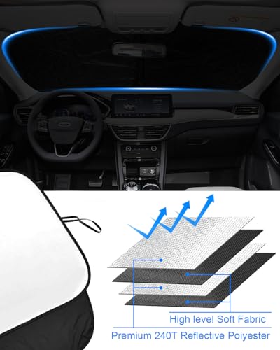 Foldable Front Windshield Sunshade fit for Ford Escape 2020 (For Ford Escape 20-26)