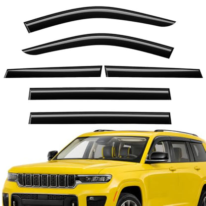 Extra Durable Window Wind Deflectors Tape (For Jeep Grand Cherokee L 21-26 6pcs.)
