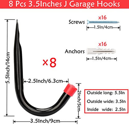 Garage Storage J Utility Hook (3.5inch)