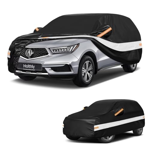 10 Layers SUV Car Cover Custom Fit for Acura MDX (Black Gray / Custom Fit for Acura MDX)