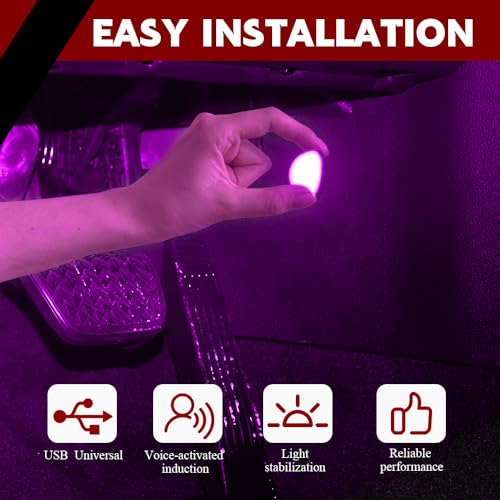 Car Interior LED Lights (Pink)