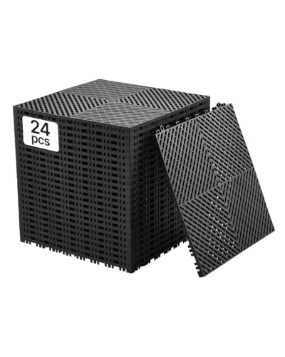 Interlocking Drainage Mat (Black / 15.7 x 15.7 inch)