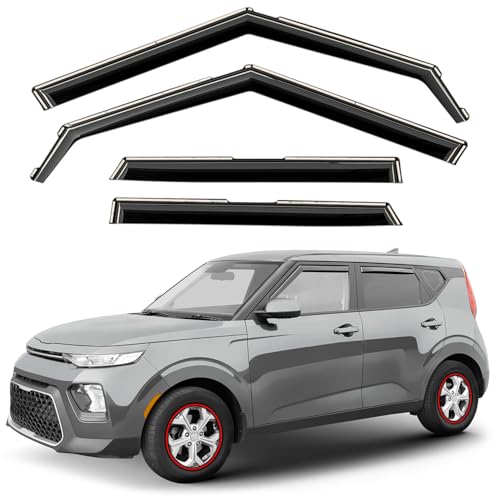 Window Deflectors Smoke Tinted in (For Soul 20-25)