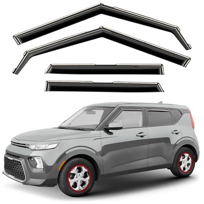 Window Deflectors Smoke Tinted in (For Soul 20-25)