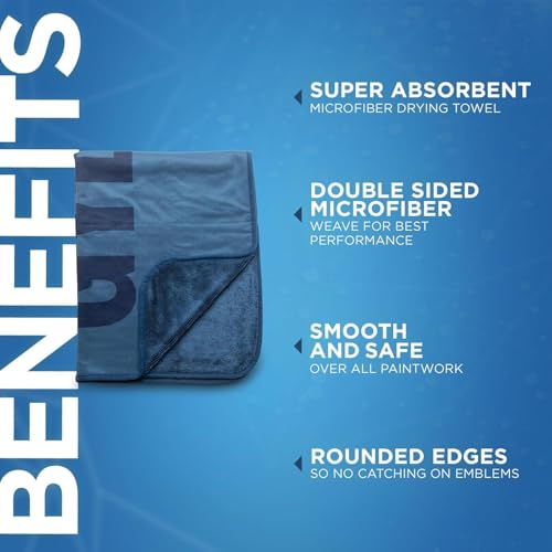 Silk Dryer Super Absorbent Scratch Free Microfiber Car Drying Towel (20"x22" Inches)