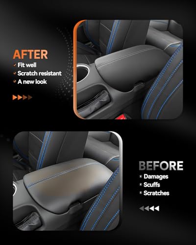 for Ford Mustang 2024 (Mustang 2024-2026 Thin Black Leather White Line)