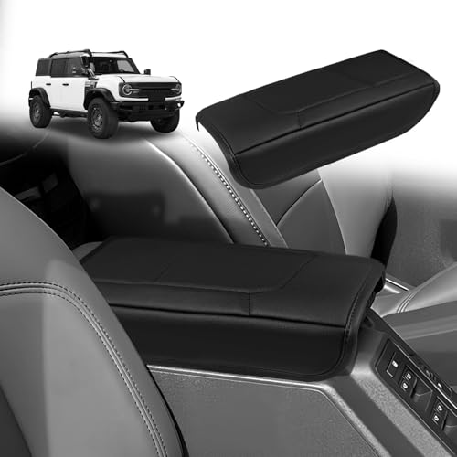 Armrest Cover for Ford Bronco 2021 (14) 21-26 |Bronco| Black, Regular)