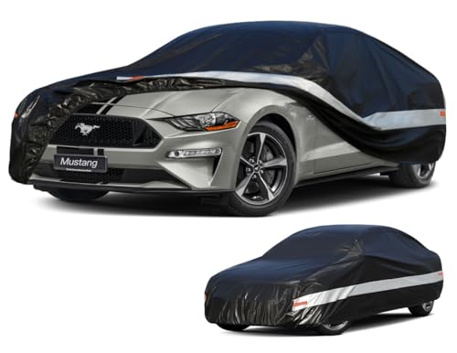 10 Layers Car Cover Custom Fit for Ford Mustang (Black Gray / Custom Fit for Ford Mustang)