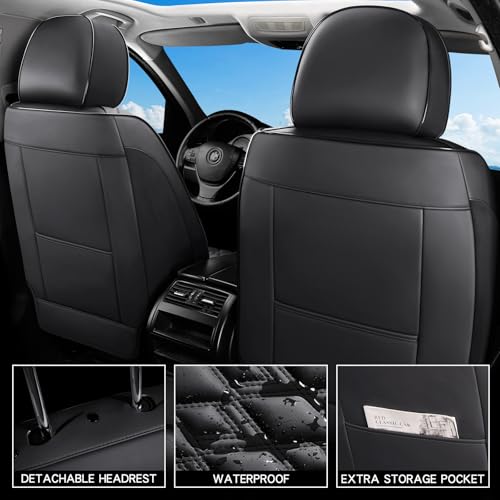 Seat Covers Car Seat Covers Full Set (Black / Full Set)