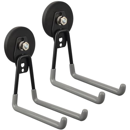 Magnetic Garage Hook (2.59INCH 2PACK Gray Large Hooks)