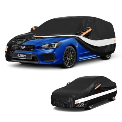 10 Layers Hatchback Car Cover Custom Fit for Subaru Impreza (Black Gray / Custom Fit for Subaru Impreza)