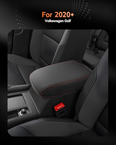 for 2025 2026 Volkswagen Golf R VW GTI Golf 8 MK8 2020 (Golf R/GTI Golf8-Black Leather Red Line)