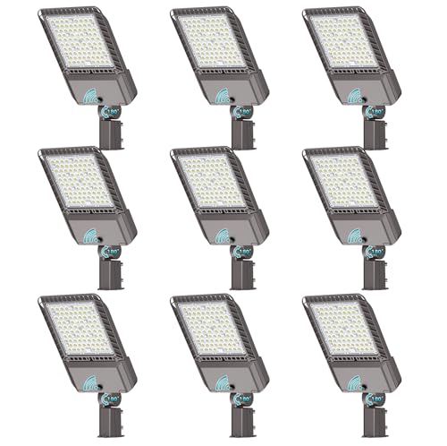 240W Parking Lot Light 43200LM LED Street Lights Outdoor 9Pack