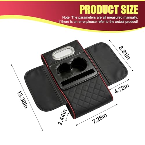 Car Center Console Cover (Black&Red)