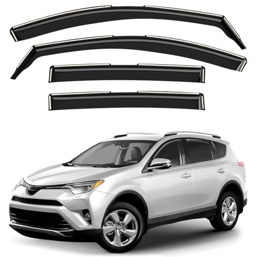 Window Deflectors Smoke Tinted in (For RAV4 13-18)