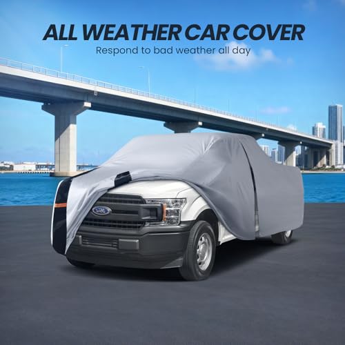 Multi Layer Ford F150 Truck Cover (W.Fit F-150(2008-2026) SuperCrew Cab SB / White Truck Cover)
