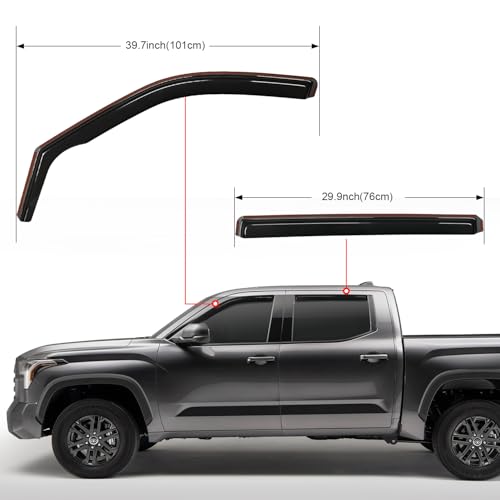 Side Window Deflectors for Toyota Tundra Crew Max 2022 (Toyota Tundra 2022-2026)