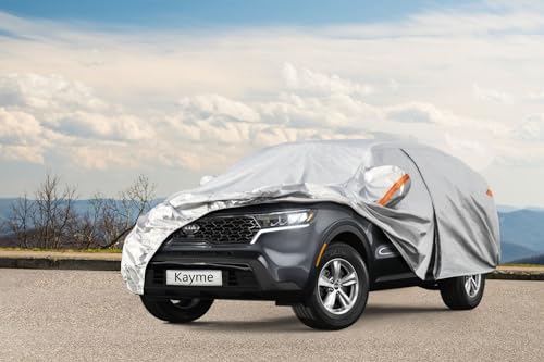6 Layers Waterproof SUV Car Cover for Kia Sorento 2012 (LM-Silver / 52. Custom Fit Kia Sorento)